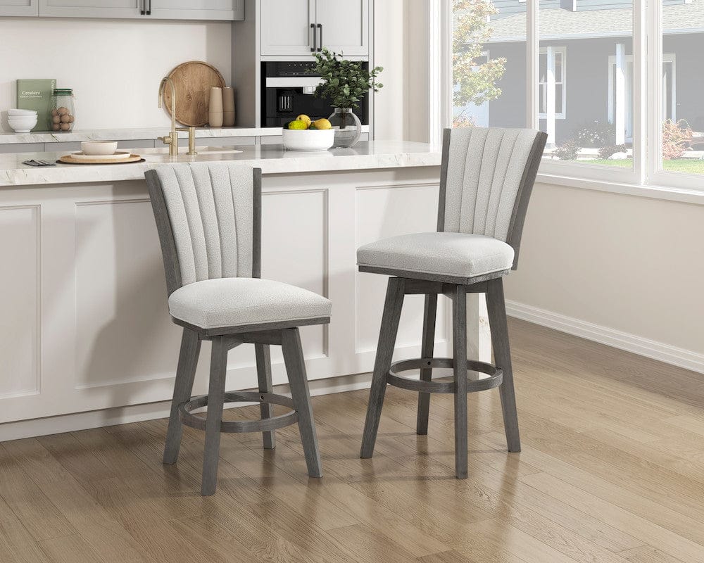 Homelegance  - Corvallis Swivel Counter Height Chair in Beige - 5507-24BES  view 8