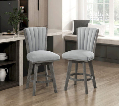 Homelegance  - Corvallis Swivel Counter Height Chair in Gray - 5507-24GYS  view 6
