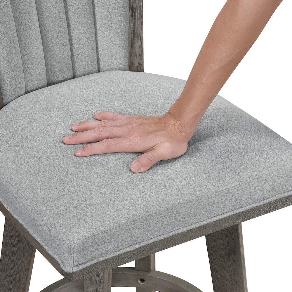 Homelegance  - Corvallis Swivel Pub Height Chair in Gray - 5507-29GYS  view 5