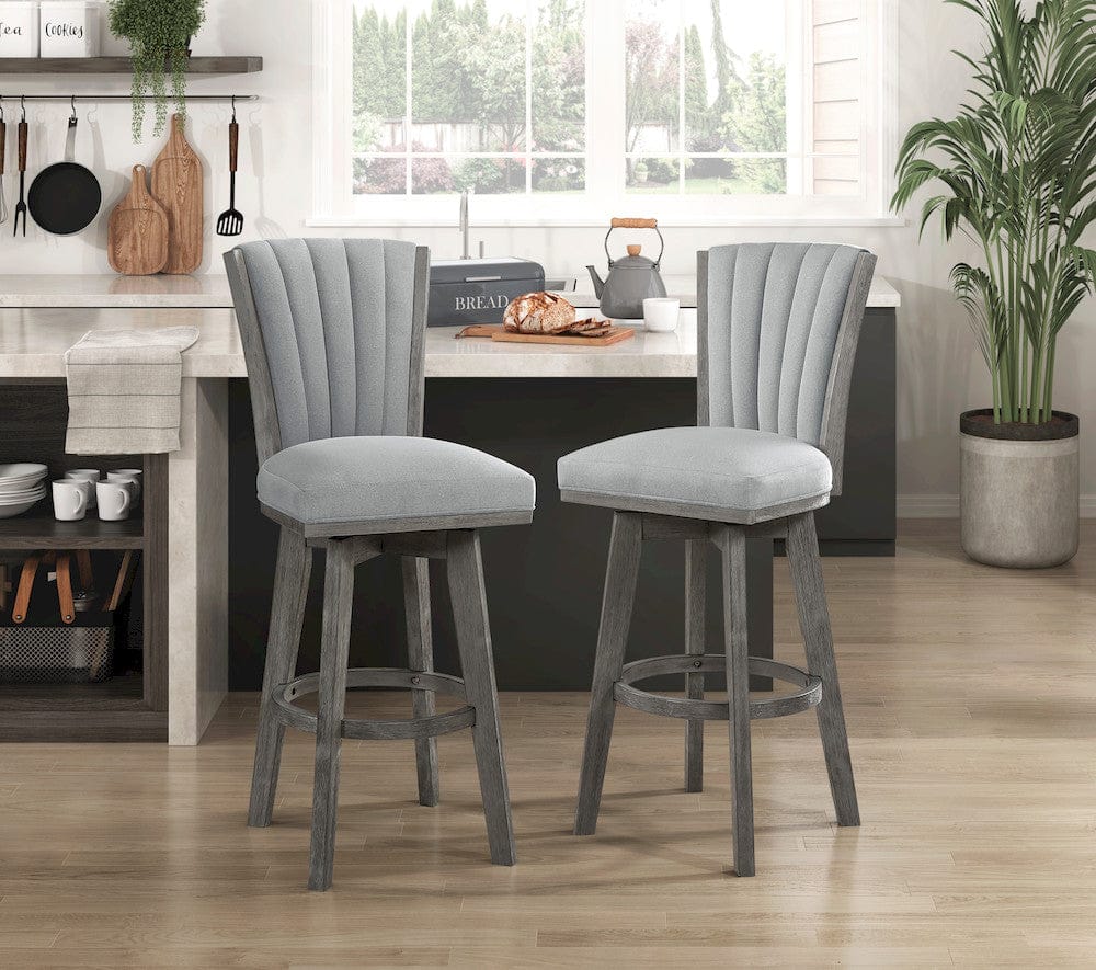 Homelegance  - Corvallis Swivel Pub Height Chair in Gray - 5507-29GYS  view 6