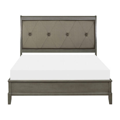 Homelegance  - Cotterill Queen Bed in Gray - 1730GY-1x  view 1