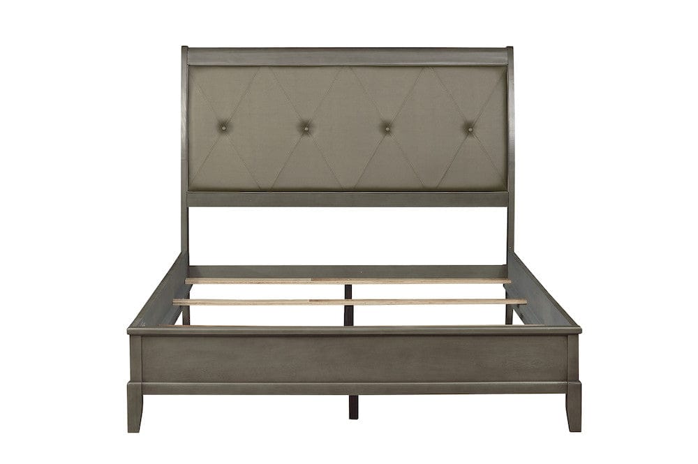 Homelegance  - Cotterill Queen Bed in Gray - 1730GY-1x  view 6