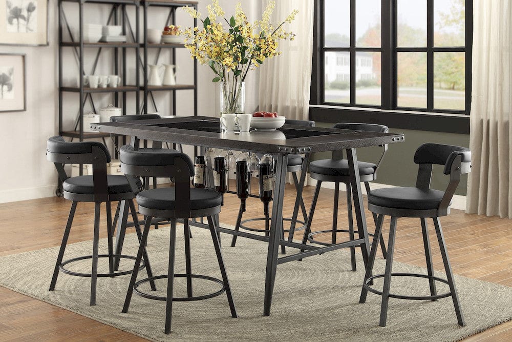 Homelegance  -  Counter Height Table, Glass Insert - 5566-36x  view 4