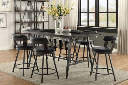 Homelegance  -  Counter Height Table, Glass Insert - 5566-36x  view 4
