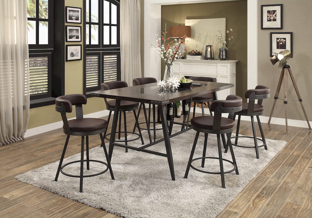 Homelegance  -  Counter Height Table, Glass Insert - 5566-36x  view 5