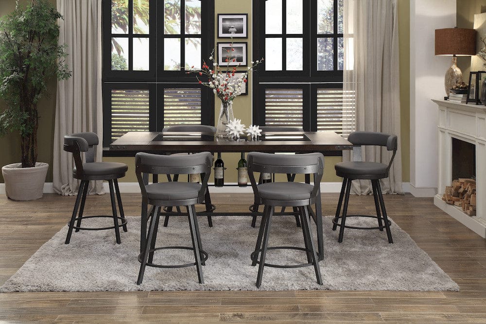 Homelegance  -  Counter Height Table, Glass Insert - 5566-36x  view 6