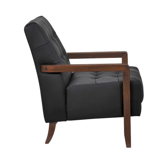 Homelegance  - Crafton Accent Chair in Black - 1010BLK-1  view 2