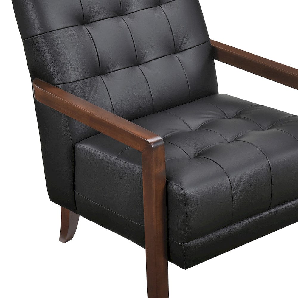 Homelegance  - Crafton Accent Chair in Black - 1010BLK-1  view 7
