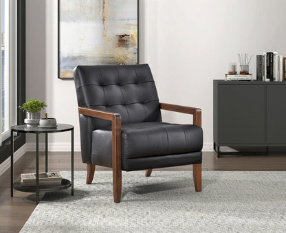 Homelegance  - Crafton Accent Chair in Black - 1010BLK-1  view 9
