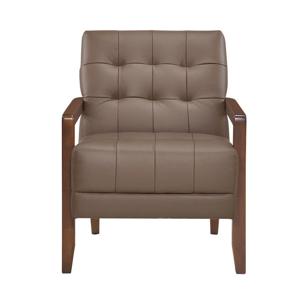 Homelegance  - Crafton Accent Chair in Brown - 1010BRW-1  view 1