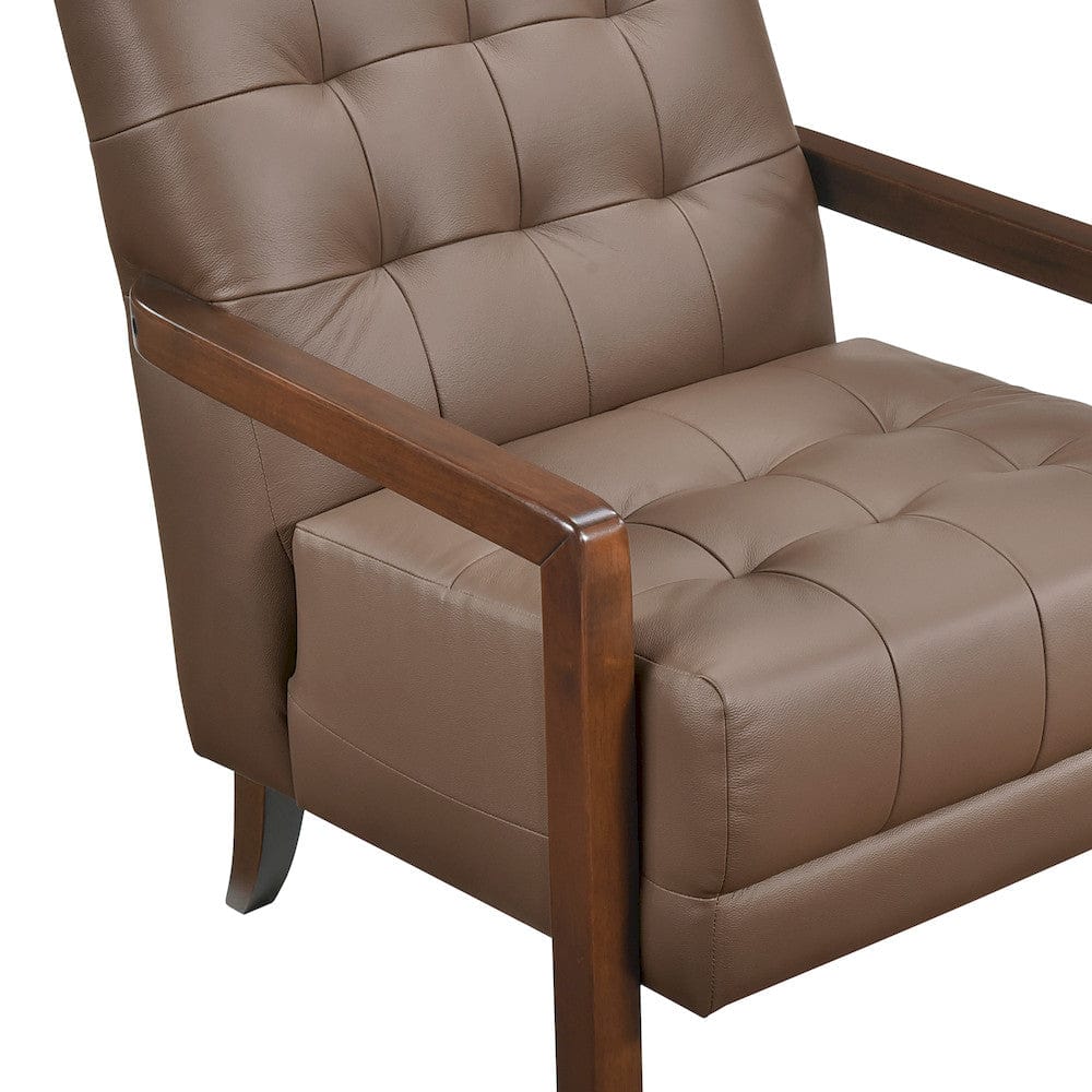 Homelegance  - Crafton Accent Chair in Brown - 1010BRW-1  view 6
