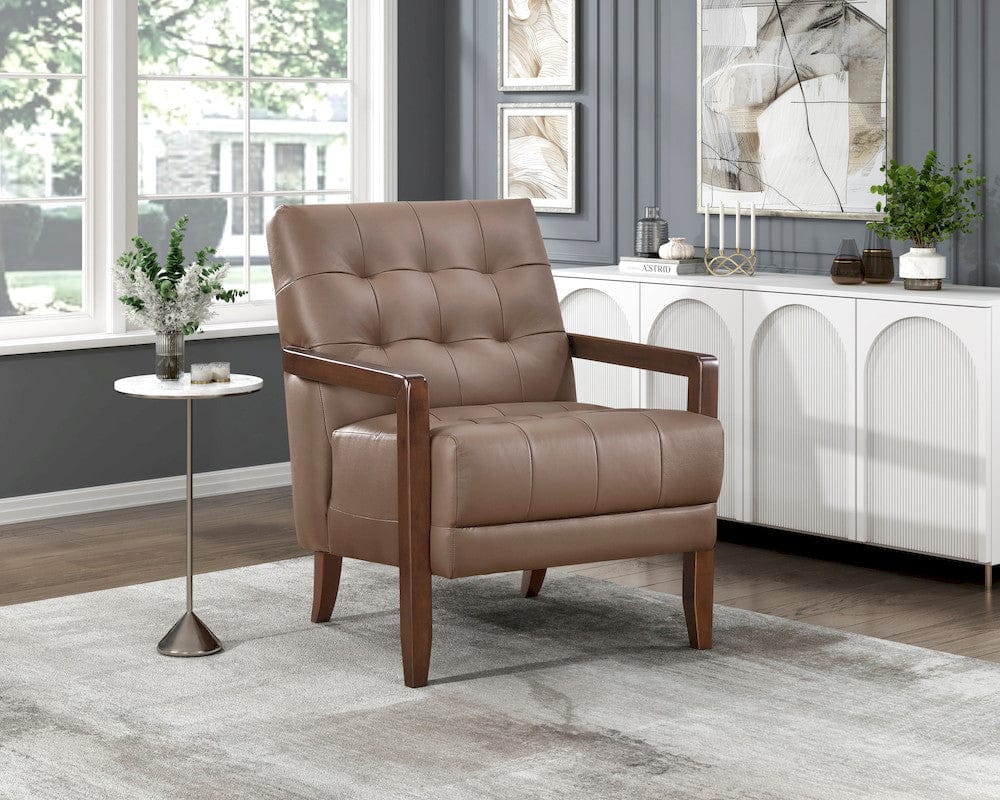 Homelegance  - Crafton Accent Chair in Brown - 1010BRW-1  view 8