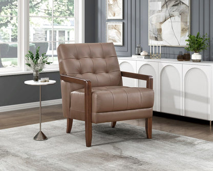 Homelegance  - Crafton Accent Chair in Brown - 1010BRW-1  view 8