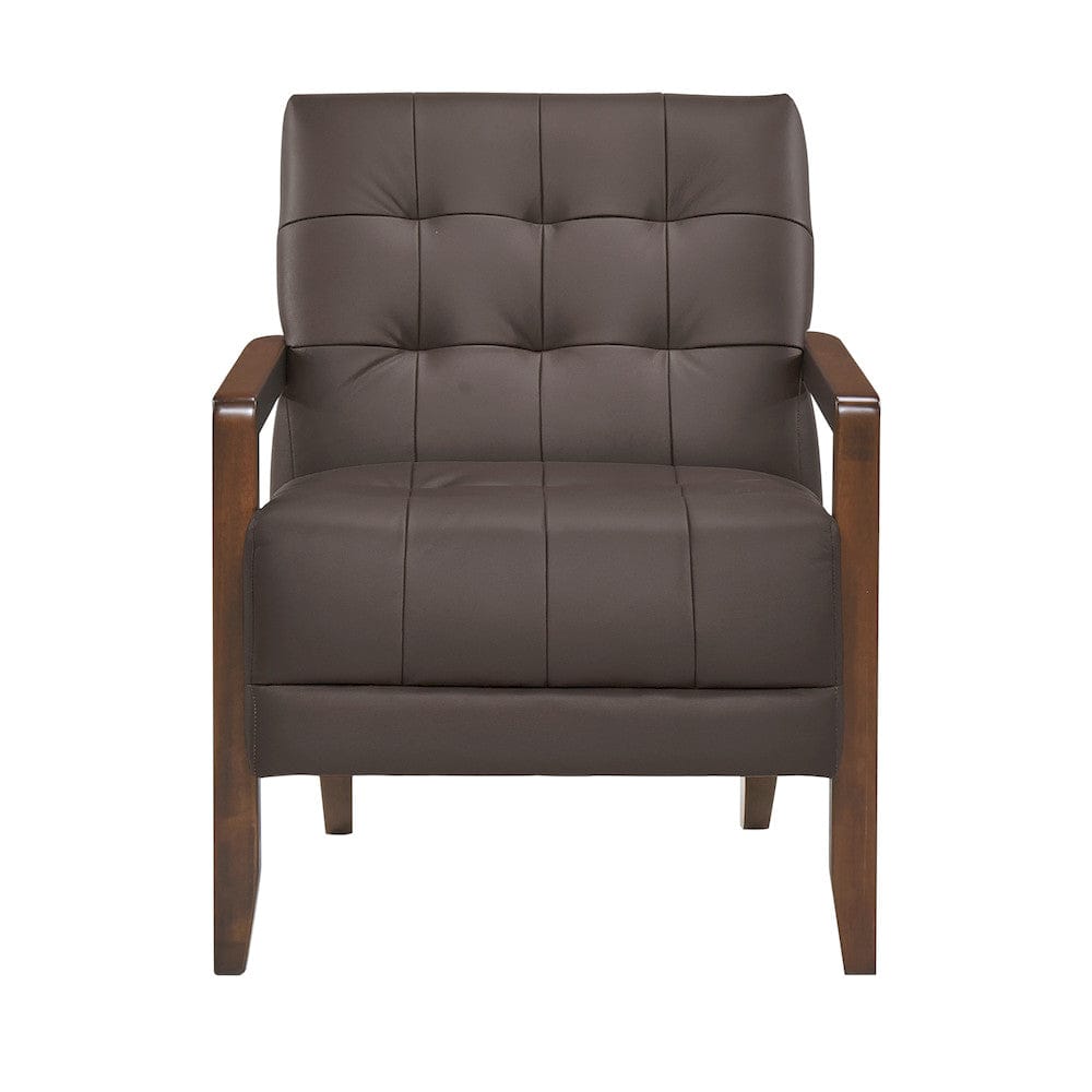 Homelegance  - Crafton Accent Chair in Dark brown - 1010DBR-1  view 1