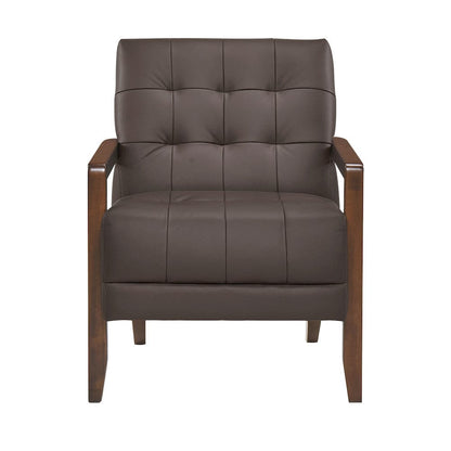 Homelegance  - Crafton Accent Chair in Dark brown - 1010DBR-1  view 1