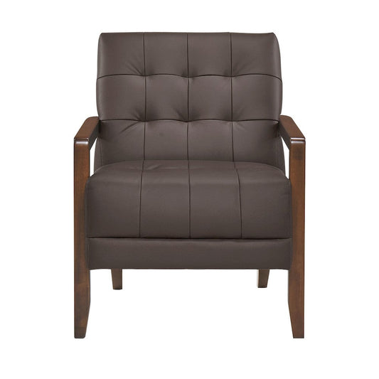 Homelegance  - Crafton Accent Chair in Dark brown - 1010DBR-1  view 1