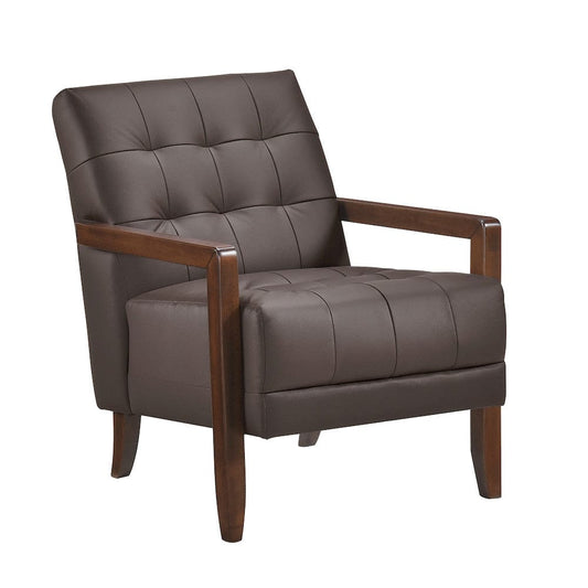 Homelegance  - Crafton Accent Chair in Dark brown - 1010DBR-1  view 2