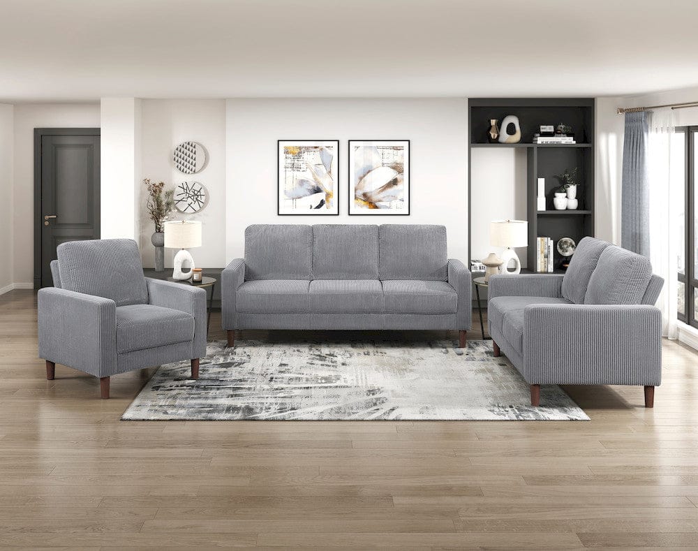 Homelegance  - Crandall Sofa in Gray - 9520GRY-3  view 7