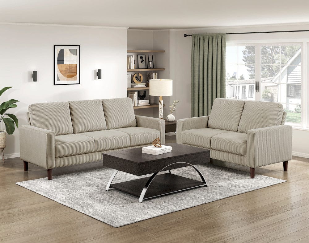 Homelegance  - Crandall Sofa in Taupe - 9520TPE-3  view 6