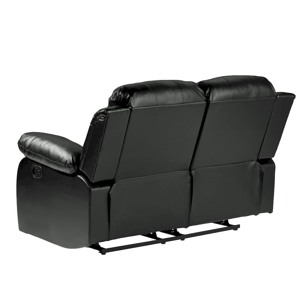 Homelegance  - Cranley Double Reclining Love Seat in Black - 9700BLK-2  view 4