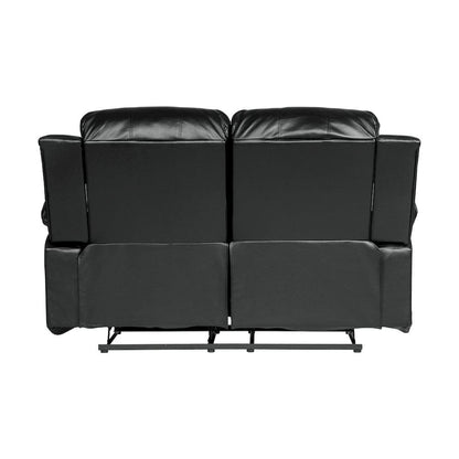 Homelegance  - Cranley Double Reclining Love Seat in Black - 9700BLK-2  view 5
