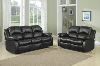 Homelegance  - Cranley Double Reclining Love Seat in Black - 9700BLK-2  view 6