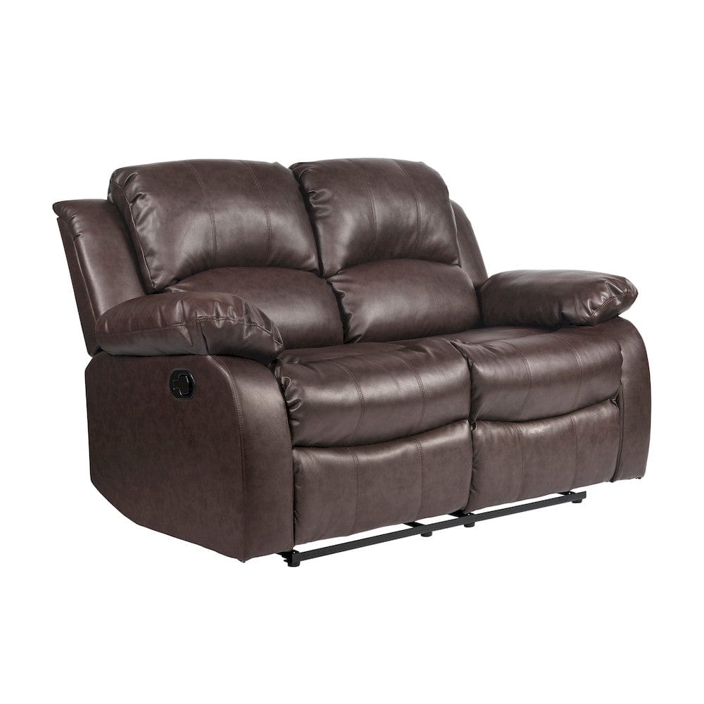 Homelegance  - Cranley Double Reclining Love Seat in Brown - 9700BRW-2  view 2