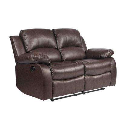Homelegance  - Cranley Double Reclining Love Seat in Brown - 9700BRW-2  view 2