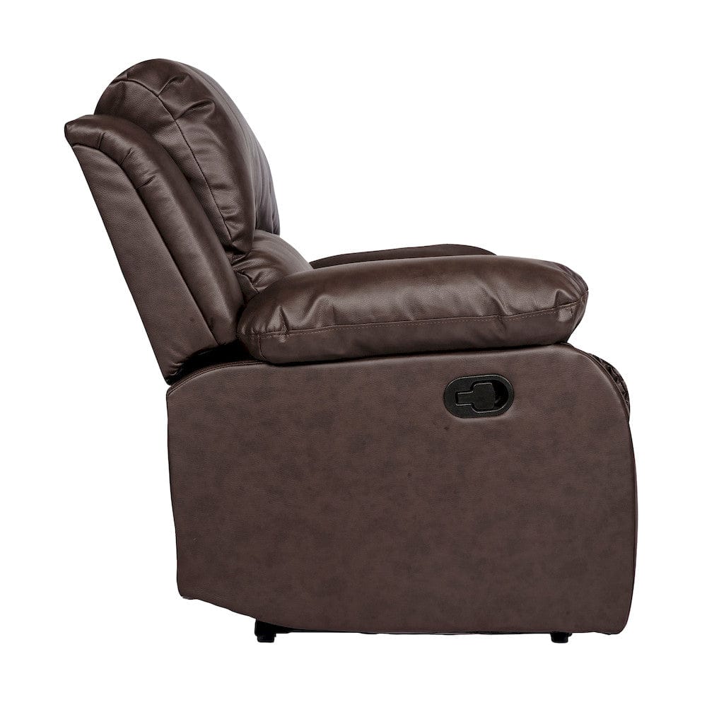 Homelegance  - Cranley Double Reclining Love Seat in Brown - 9700BRW-2  view 3