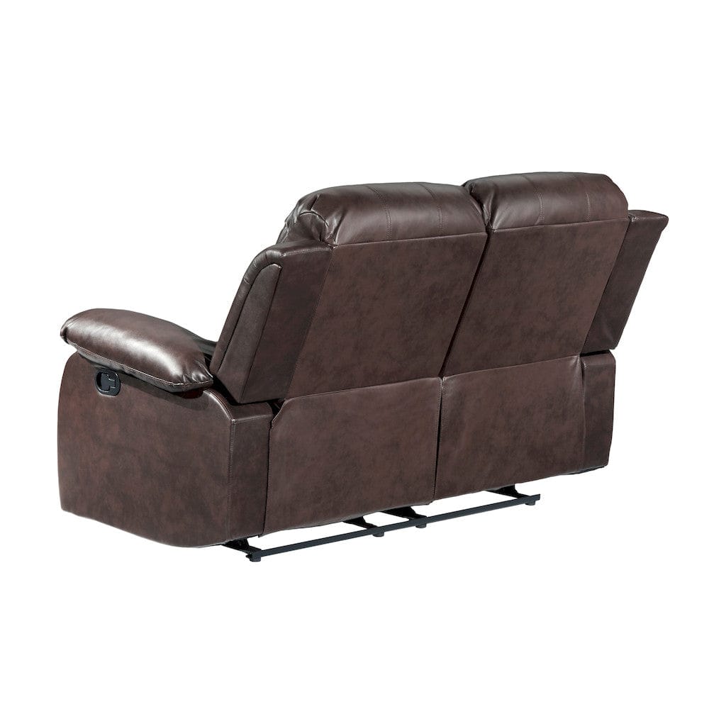 Homelegance  - Cranley Double Reclining Love Seat in Brown - 9700BRW-2  view 4