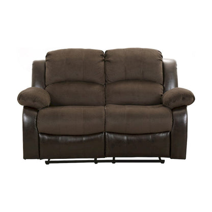 Homelegance  - Cranley Double Reclining Love Seat in chocolate - 9700FCP-2  view 1