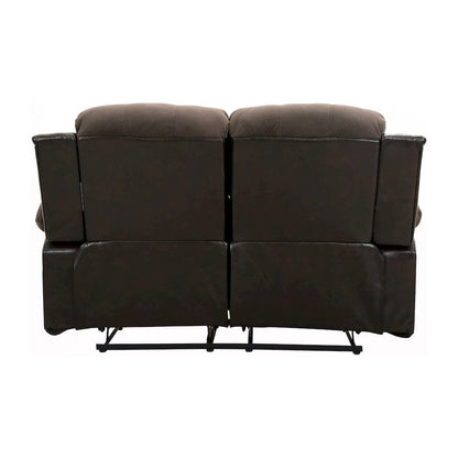 Homelegance  - Cranley Double Reclining Love Seat in chocolate - 9700FCP-2  view 4