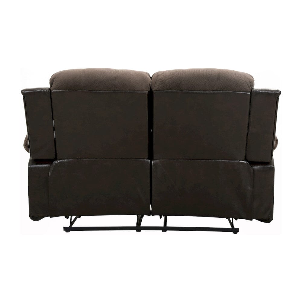 Homelegance  - Cranley Double Reclining Love Seat in chocolate - 9700FCP-2  view 8