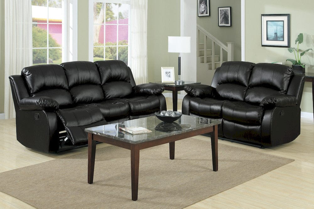 Homelegance  - Cranley Double Reclining Sofa in Black - 9700BLK-3  view 10