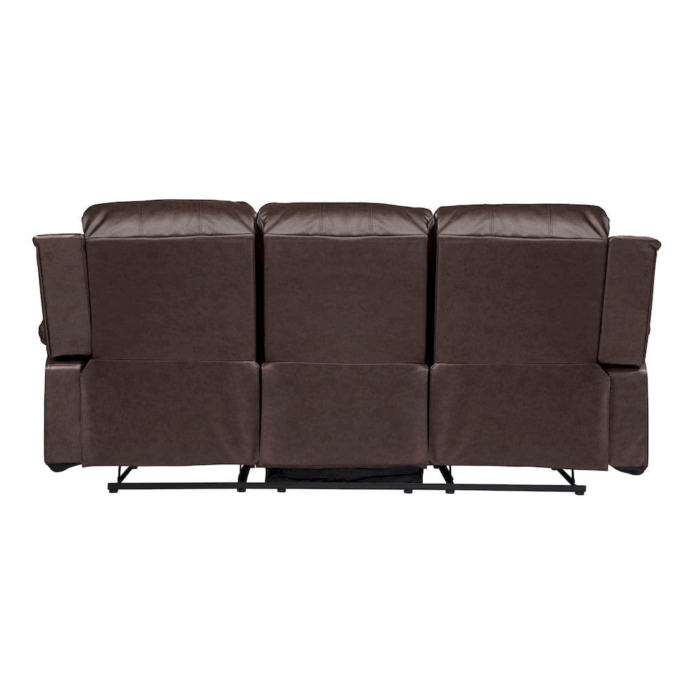 Homelegance  - Cranley Double Reclining Sofa in Brown - 9700BRW-3  view 4