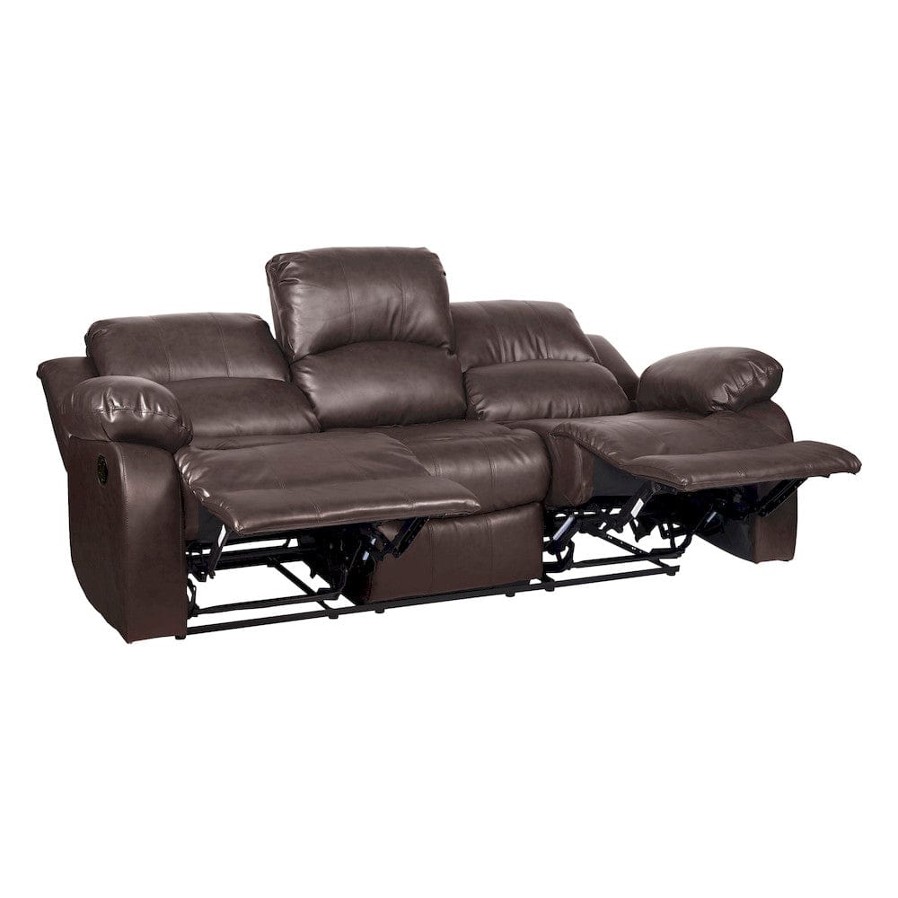Homelegance  - Cranley Double Reclining Sofa in Brown - 9700BRW-3  view 5