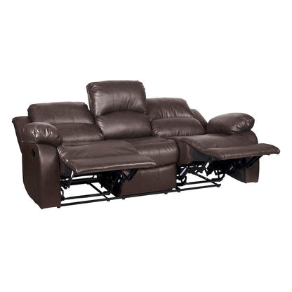 Homelegance  - Cranley Double Reclining Sofa in Brown - 9700BRW-3  view 5