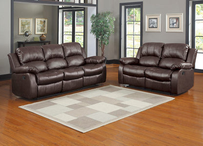 Homelegance  - Cranley Double Reclining Sofa in Brown - 9700BRW-3  view 6