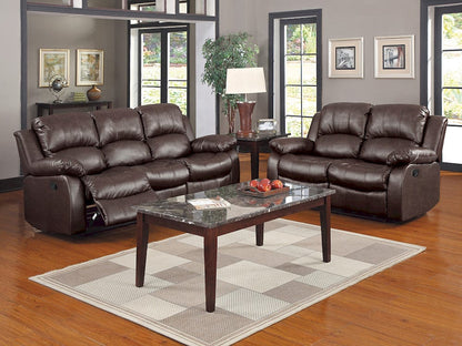 Homelegance  - Cranley Double Reclining Sofa in Brown - 9700BRW-3  view 8