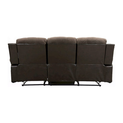 Homelegance  - Cranley Double Reclining Sofa in chocolate - 9700FCP-3  view 6