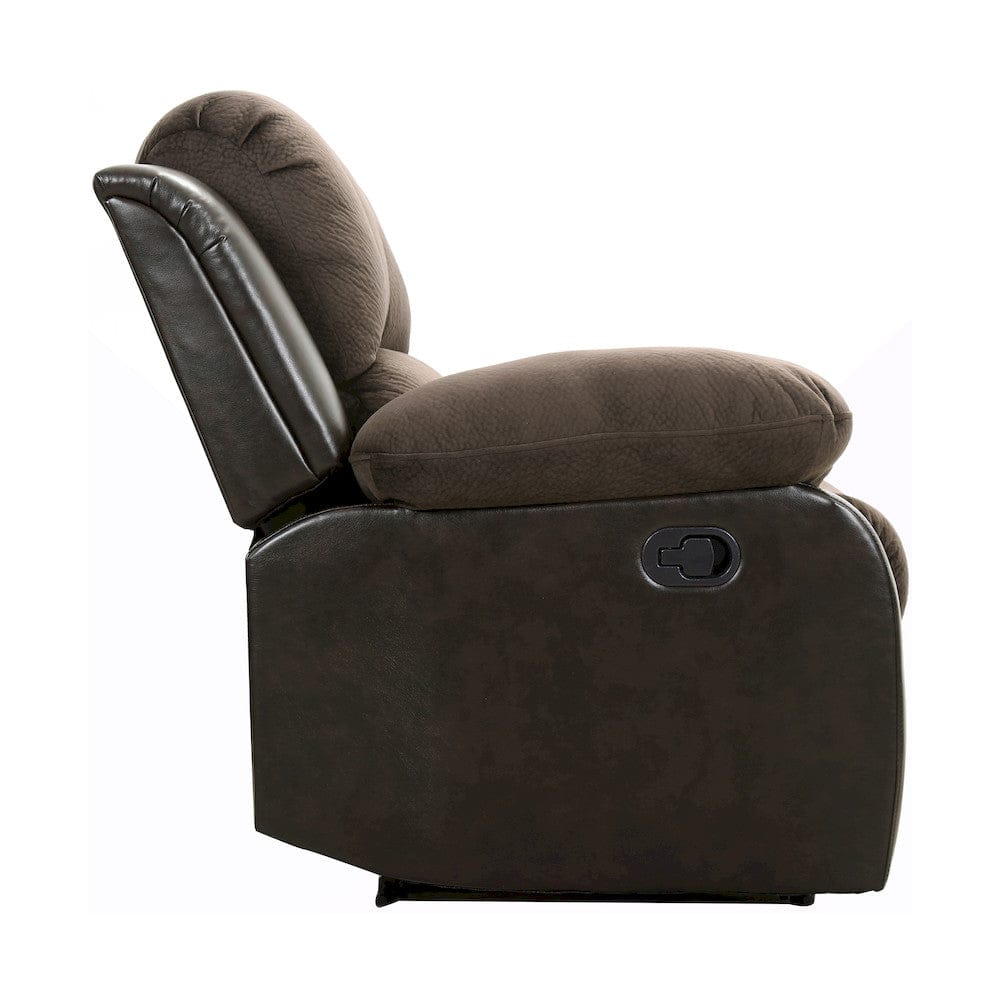 Homelegance  - Cranley Reclining Chair in chocolate - 9700FCP-1  view 3