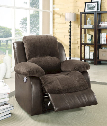 Homelegance  - Cranley Reclining Chair in chocolate - 9700FCP-1  view 9
