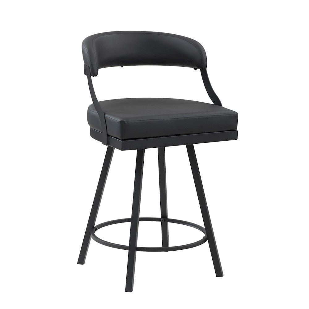 Homelegance  - Crowley Swivel Counter Height Chair in Black - 5565-24BK  view 2