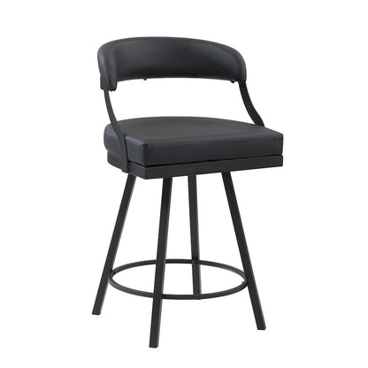 Homelegance  - Crowley Swivel Counter Height Chair in Black - 5565-24BK  view 2