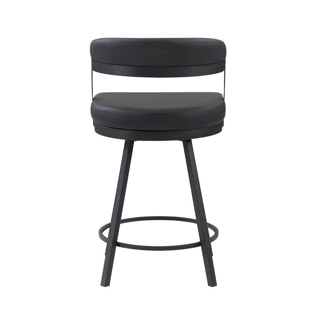 Homelegance  - Crowley Swivel Counter Height Chair in Black - 5565-24BK  view 3
