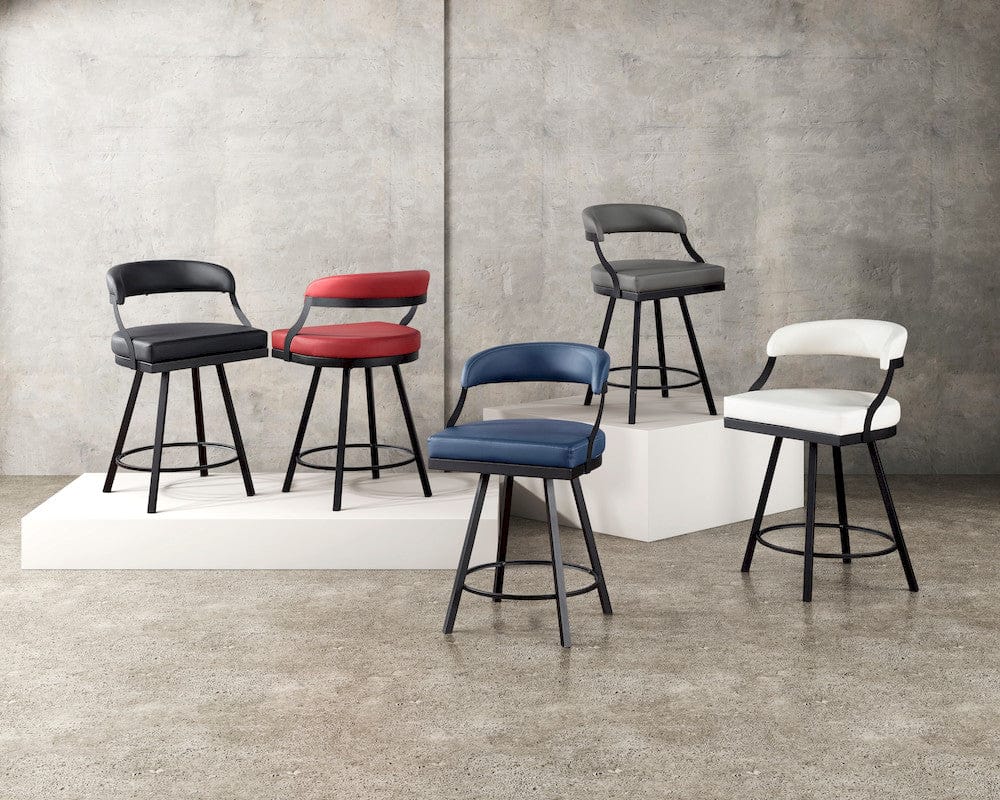 Homelegance  - Crowley Swivel Counter Height Chair in Black - 5565-24BK  view 9