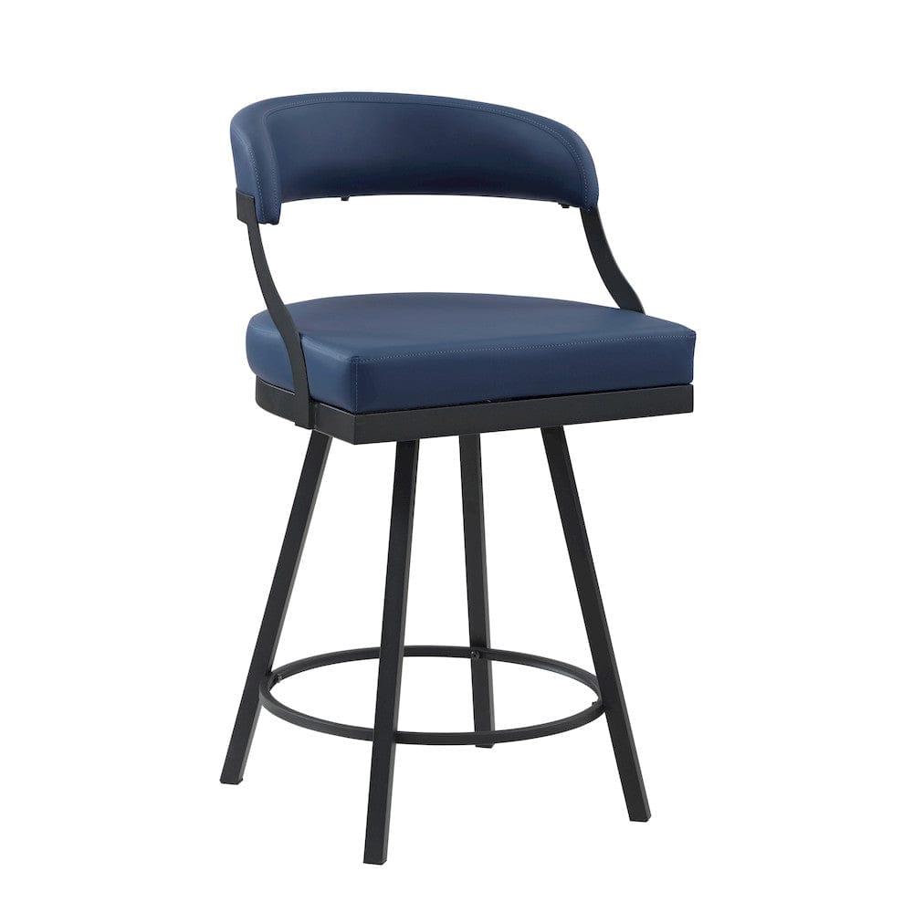 Homelegance  - Crowley Swivel Counter Height Chair in Blue - 5565-24BU  view 2