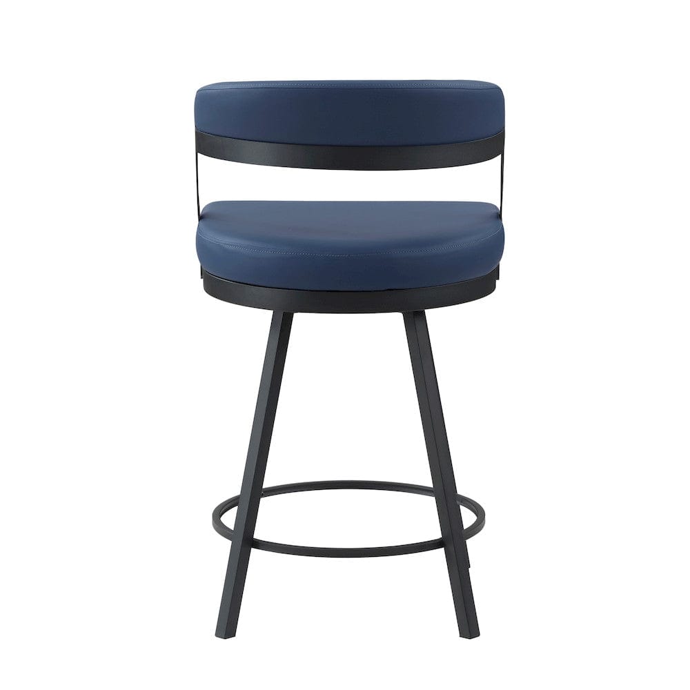 Homelegance  - Crowley Swivel Counter Height Chair in Blue - 5565-24BU  view 3