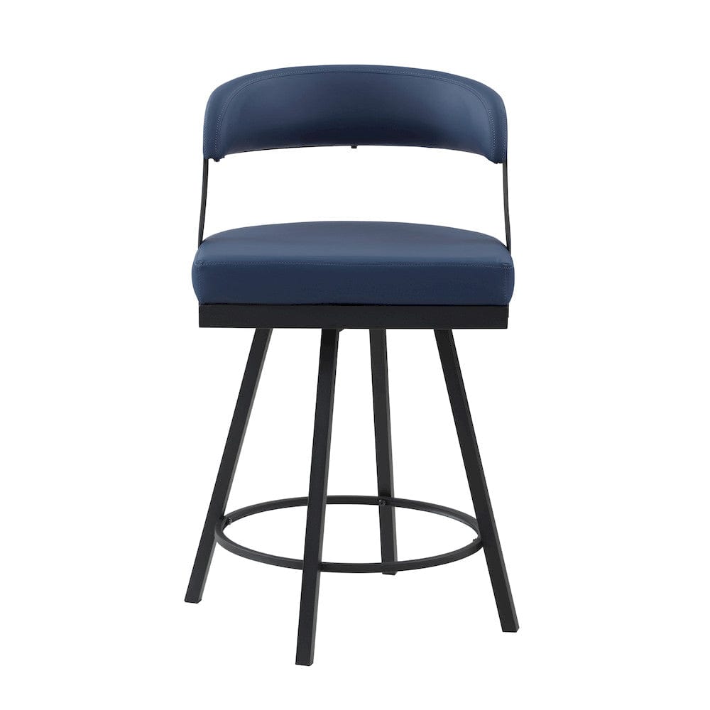 Homelegance  - Crowley Swivel Counter Height Chair in Blue - 5565-24BU  view 4
