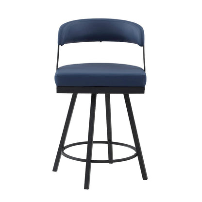 Homelegance  - Crowley Swivel Counter Height Chair in Blue - 5565-24BU  view 4